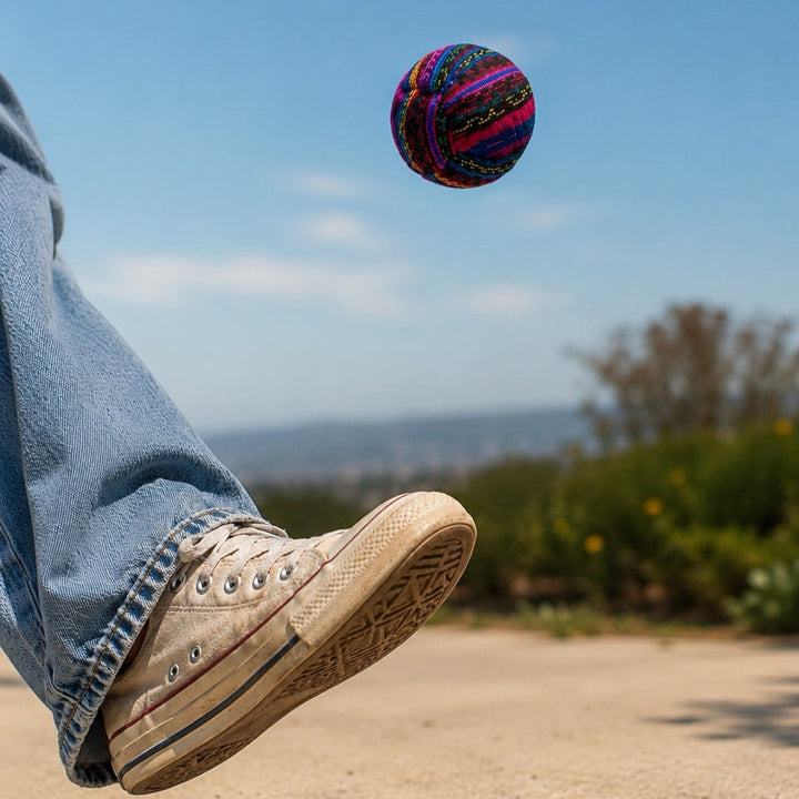 Footbag Woven Corte Foot Sack | Upcycled Guatemalan Textile - Guatemala