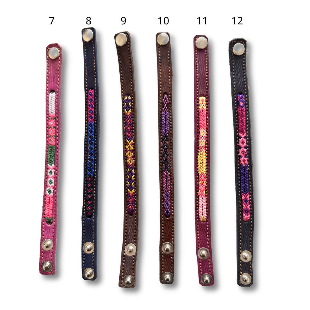 Vista Leather Adjustable Friendship Bracelet - Mexico-Jewelry-Joel (Arte Moderno en Cuero - MX)-Style 7-Lumily MZ Fair Trade Nena &amp; Co Hiptipico Novica Lucia&