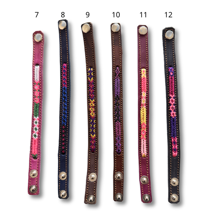 Vista Leather Adjustable Friendship Bracelet - Mexico-Jewelry-Joel (Arte Moderno en Cuero - MX)-Style 7-Lumily MZ Fair Trade Nena &amp; Co Hiptipico Novica Lucia&