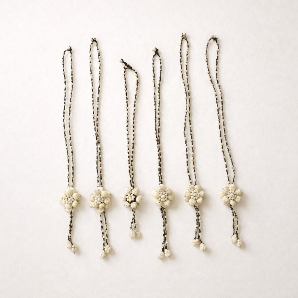 BUNDLE: Bohemian Flower Necklace Bundle – Handmade in Thailand (3 or 6 Pack)-Jewelry-Lumily-6 Piece Bundle-Lumily MZ Fair Trade Nena & Co Hiptipico Novica Lucia's World emporium