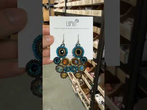 Bola Seed Bead Earrings - Guatemala