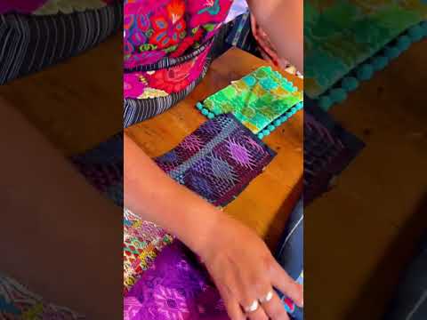 Pom Pom Maya Bag Up-cycled Huipil (Assorted Colors) - Guatemala