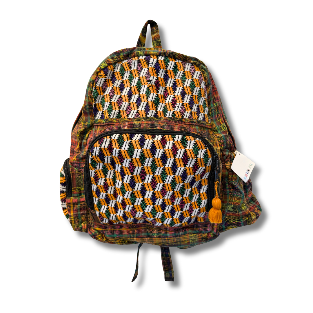 Volcano Huipil Upcycled Textile Backpack