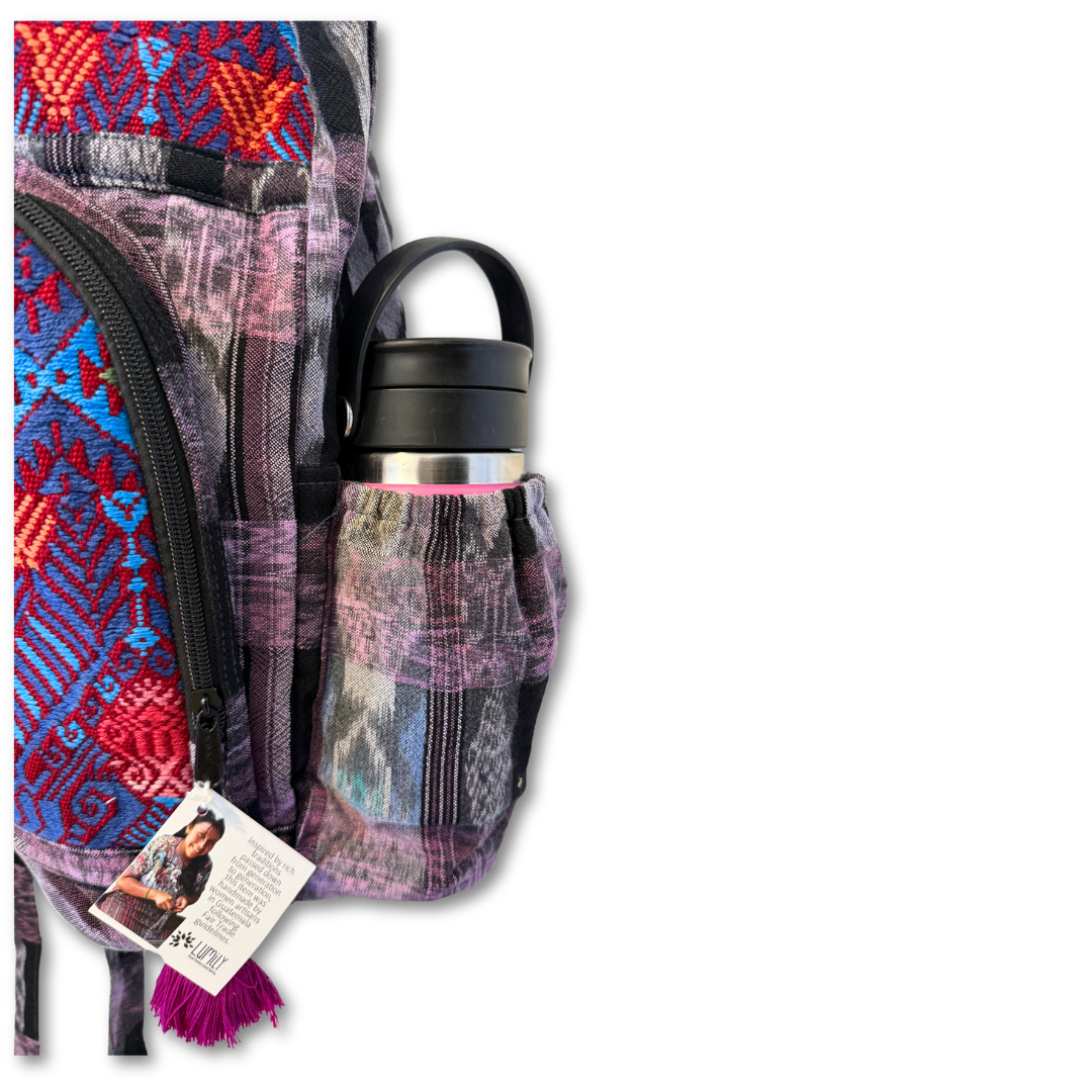 Volcano Huipil Upcycled Textile Backpack