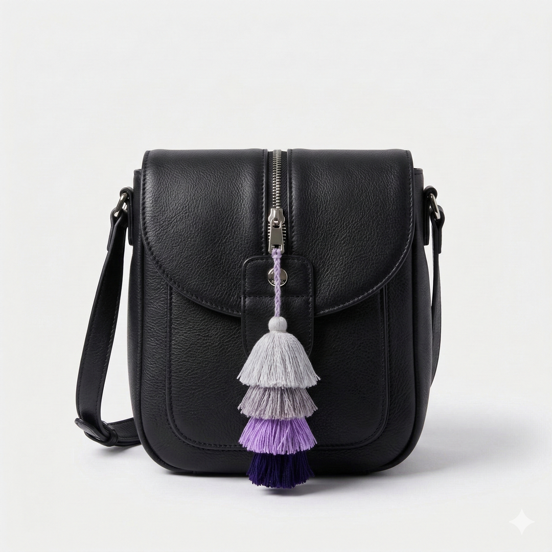 Waterfall Tassel Zipper Pull | Colorful Handmade Charm from Mexico-Zipper Pulls-Rebeca y Francisco (Mexico)-Lumily MZ Fair Trade Nena & Co Hiptipico Novica Lucia's World emporium