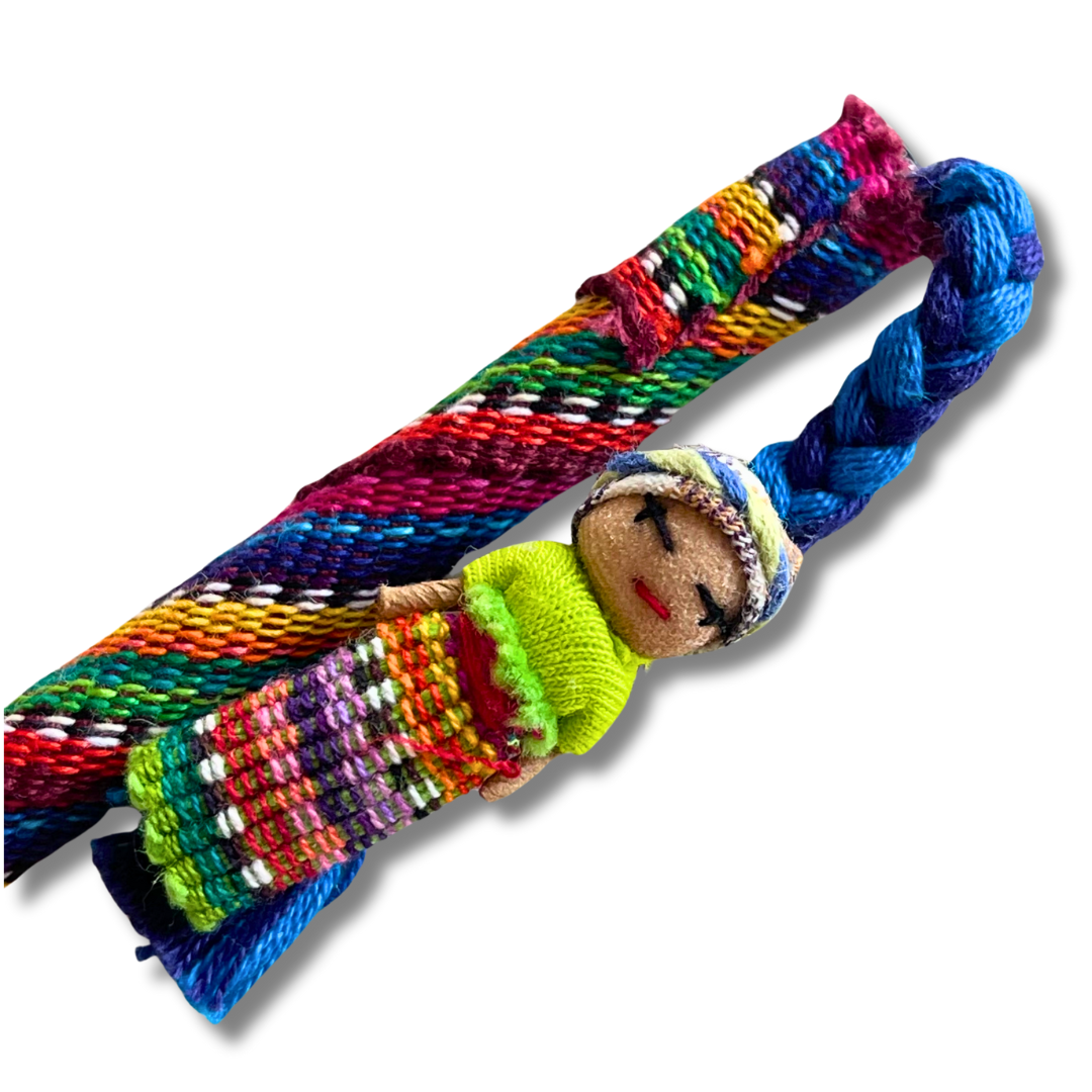 Worry Doll Pen with Sustainable Fabric - Guatemala-Accessories-Claudia (Topaca - GU)-Lumily MZ Fair Trade Nena & Co Hiptipico Novica Lucia's World emporium