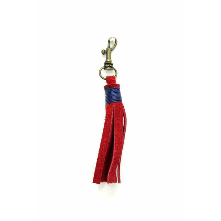 Leather Tassel Zipper Pull | Keychain - Thailand-Zipper Pulls-Lumily-Lumily MZ Fair Trade Nena & Co Hiptipico Novica Lucia's World emporium