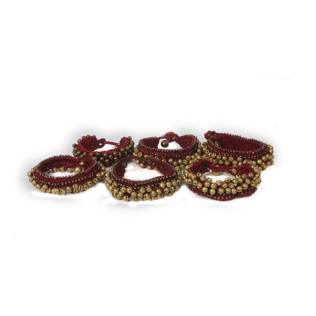 BUNDLE: Beautiful Bell Cuff Bracelet 6 Pieces - Thailand-Bracelets-Lumily-Lumily MZ Fair Trade Nena & Co Hiptipico Novica Lucia's World emporium