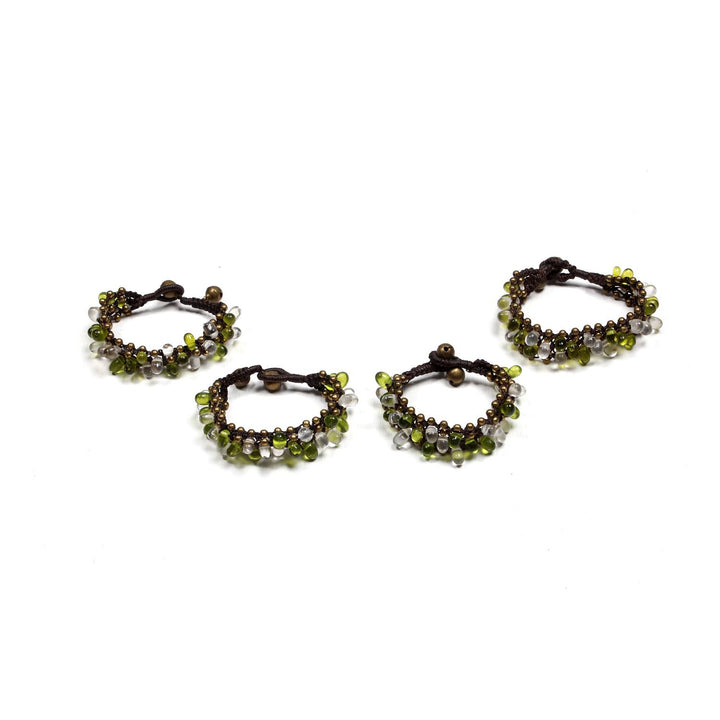 BUNDLE: Bubble Brass Beads Bracelet 4 Pieces - Thailand-Bracelets-Lumily-Lumily MZ Fair Trade Nena & Co Hiptipico Novica Lucia's World emporium
