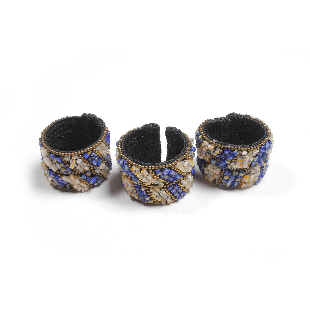 BUNDLE: Bead Cuff Bracelet 3 Pieces - Thailand-Bracelets-Lumily-Lumily MZ Fair Trade Nena & Co Hiptipico Novica Lucia's World emporium