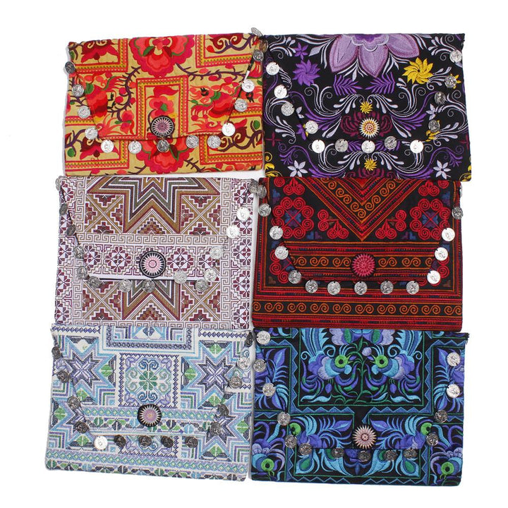 BUNDLE: Embroidered Coin Clutch Bag | iPad Case - 6 Pieces - Thailand-Bags-Lumily-Lumily MZ Fair Trade Nena & Co Hiptipico Novica Lucia's World emporium