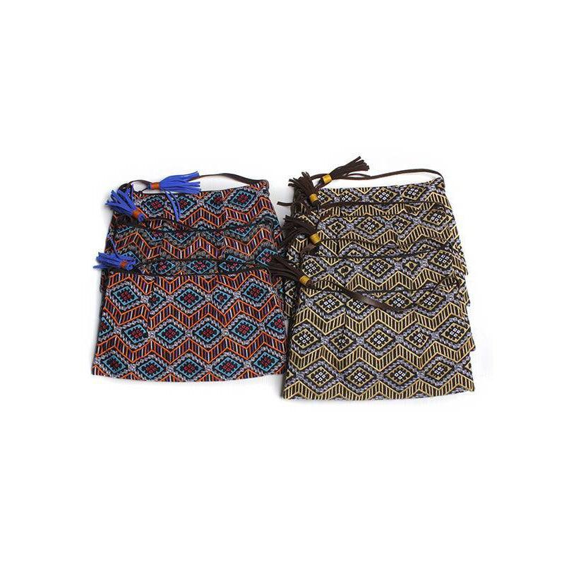 BUNDLE: Leyla Embroidered Crossbody Purse with Leather Tassel 5 Pieces - Thailand-Bags-Lumily-Lumily MZ Fair Trade Nena & Co Hiptipico Novica Lucia's World emporium