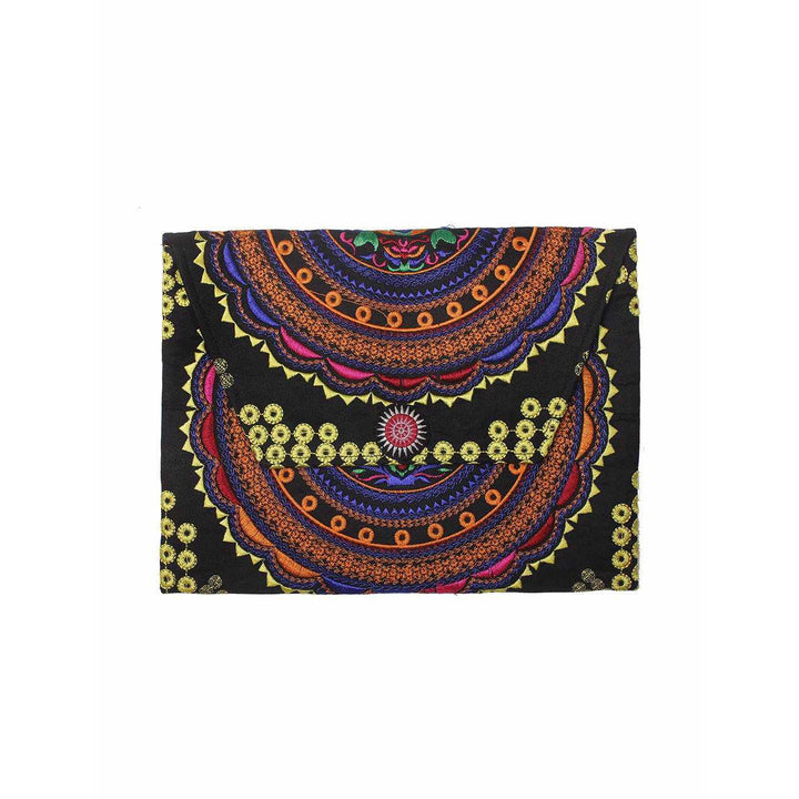 Boho Style Embroidered Clutch Bag - Thailand-Bags-Lumily-Orange Yellow-Lumily MZ Fair Trade Nena & Co Hiptipico Novica Lucia's World emporium