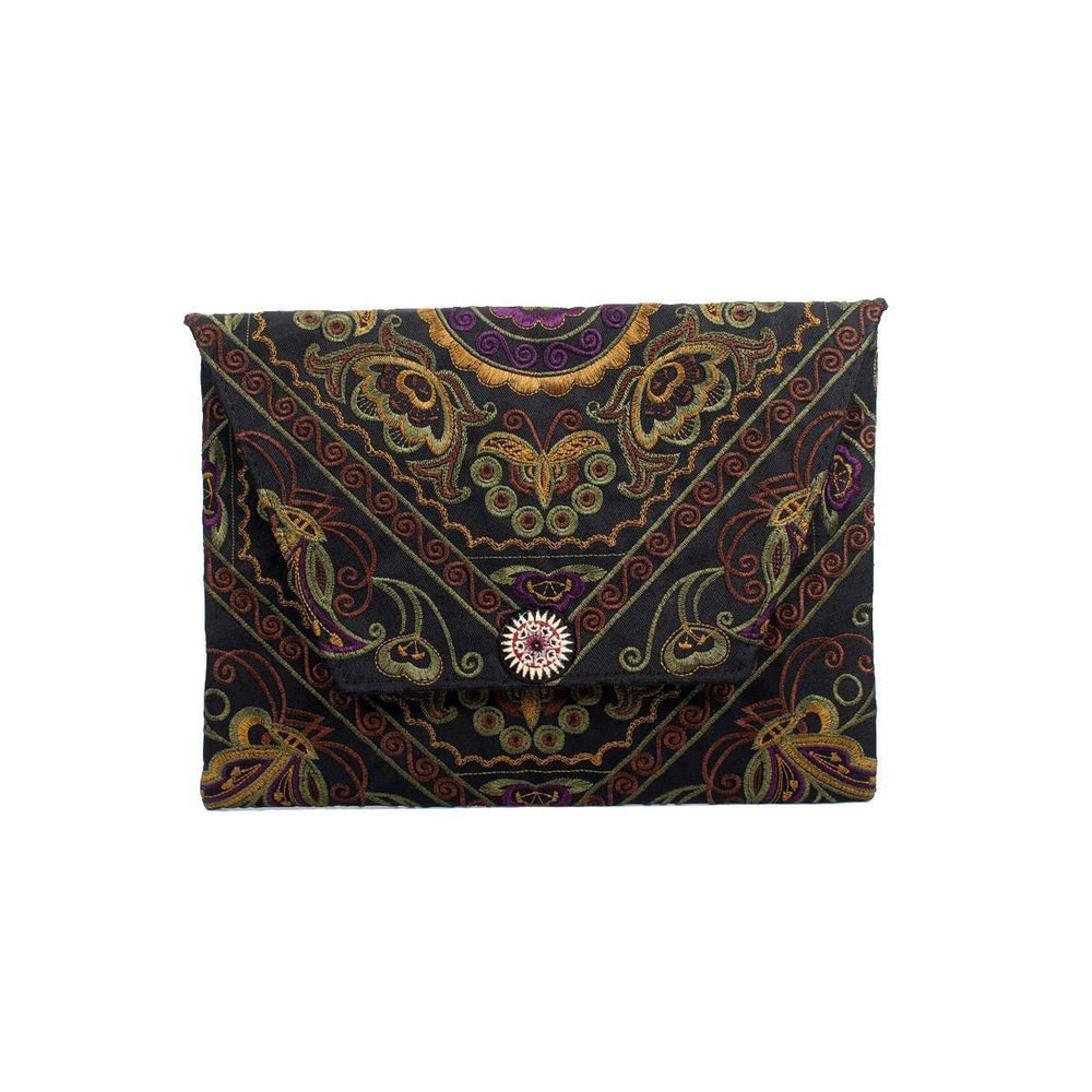 BUNDLE: Butterfly Brown Ethically Made Clutch Bag 4 Pieces - Thailand-Jewelry-Lumily-Lumily MZ Fair Trade Nena & Co Hiptipico Novica Lucia's World emporium
