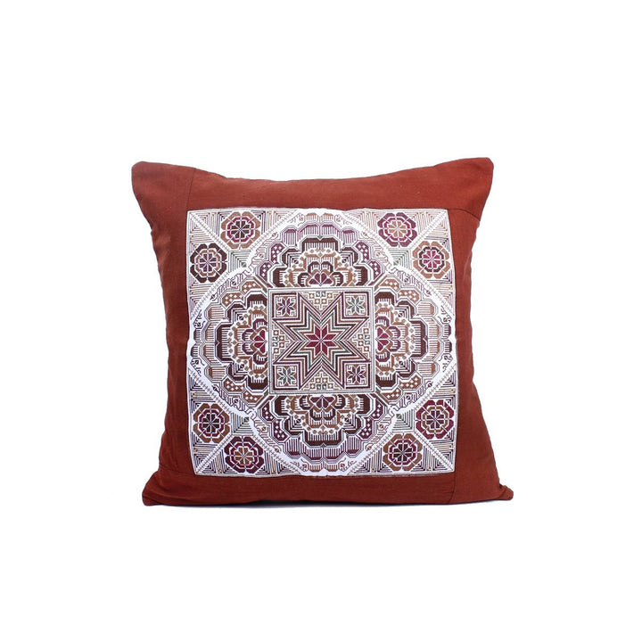 Embroidered Artisan Made Boho Style Star Cushion - Thailand-Decor-Lumily-Lumily MZ Fair Trade Nena & Co Hiptipico Novica Lucia's World emporium