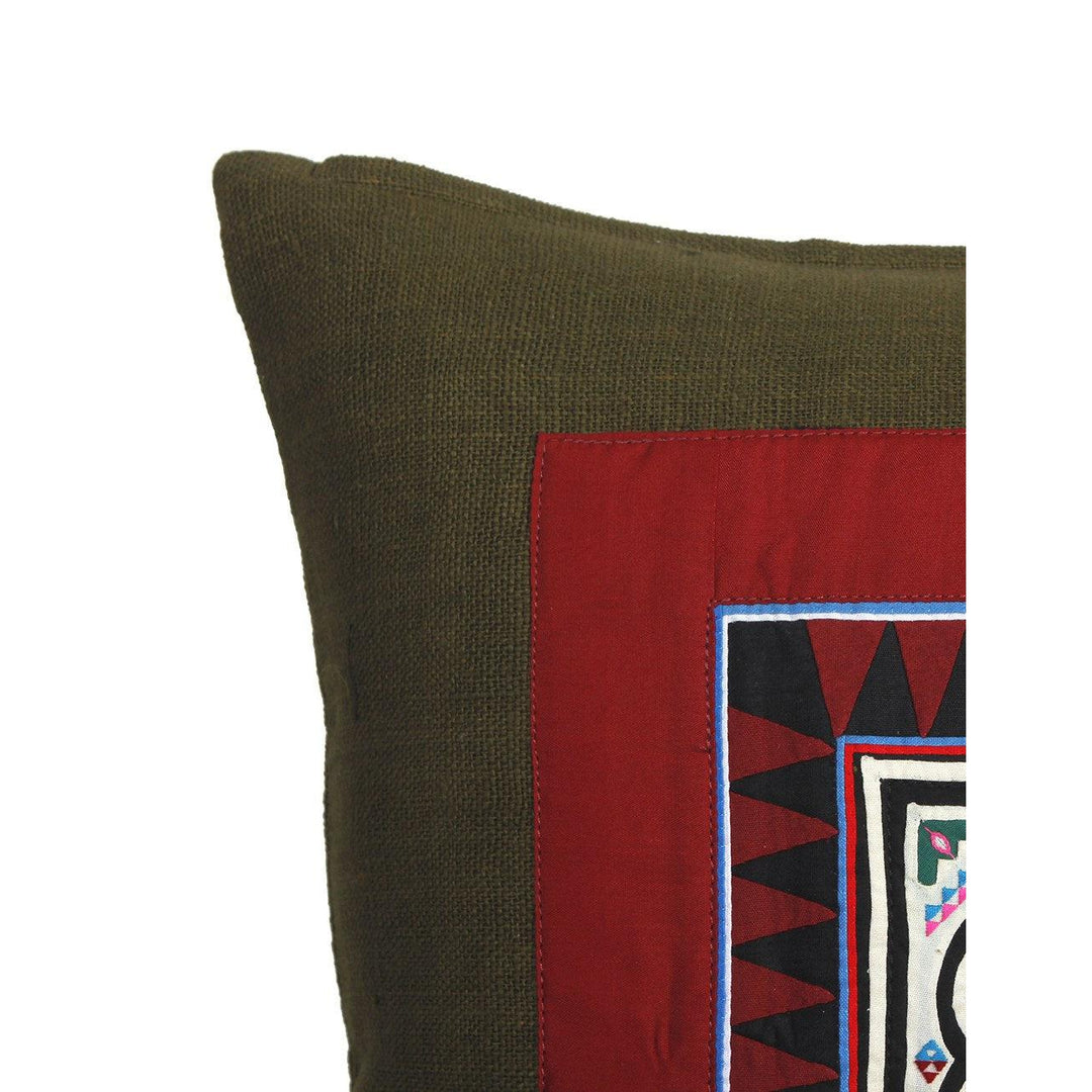 Artisan Crafted Karen Vintage Fabric Embroidered Cushion - Thailand-Decor-Lumily-Lumily MZ Fair Trade Nena & Co Hiptipico Novica Lucia's World emporium