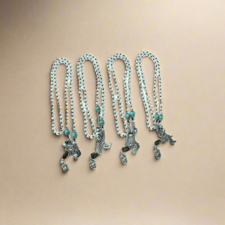 BUNDLE: Pendant Stones Boho Style Necklaces 4 Pieces - Thailand-Jewelry-Lumily-Lumily MZ Fair Trade Nena & Co Hiptipico Novica Lucia's World emporium
