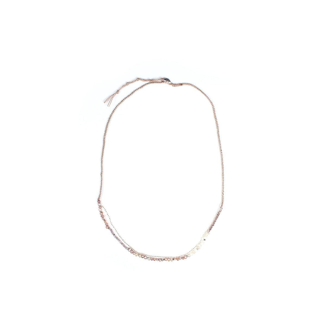Anita Bead and Chain Wrap Bracelet | Necklace Assorted - Thailand-Jewelry-Lumily-Ivory-Lumily MZ Fair Trade Nena & Co Hiptipico Novica Lucia's World emporium