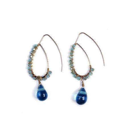Drop Fairly Traded Earrings - Thailand-Jewelry-Lumily-Lumily MZ Fair Trade Nena & Co Hiptipico Novica Lucia's World emporium
