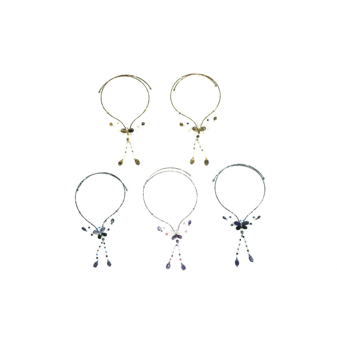 BUNDLE: Butterfly Necklace 5 Pieces - Thailand-Jewelry-Lumily-Lumily MZ Fair Trade Nena & Co Hiptipico Novica Lucia's World emporium