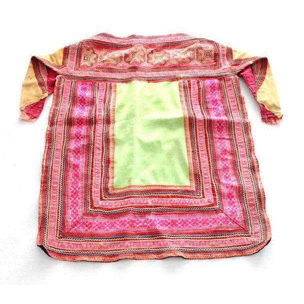Hmong Traditional Baby Carrier Textile - Thailand-Textile-Lumily-Pink-Lumily MZ Fair Trade Nena & Co Hiptipico Novica Lucia's World emporium