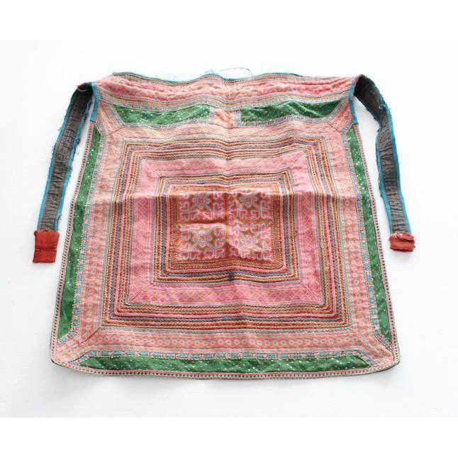Hmong Traditional Baby Carrier Textile - Thailand-Textile-Lumily-Green-Lumily MZ Fair Trade Nena & Co Hiptipico Novica Lucia's World emporium