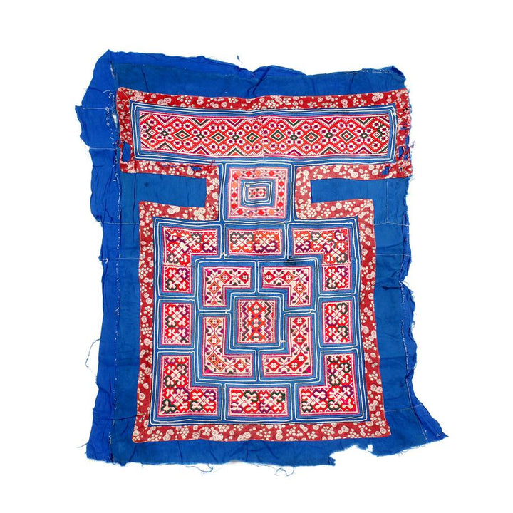 Hmong Traditional Baby Carrier Textile - Thailand-Textile-Lumily-Blue-Lumily MZ Fair Trade Nena & Co Hiptipico Novica Lucia's World emporium