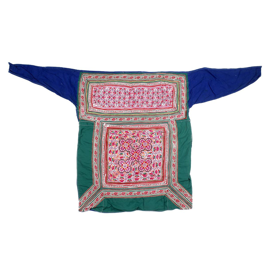 Hmong Traditional Baby Carrier Textile - Thailand-Textile-Lumily-Red & Green-Lumily MZ Fair Trade Nena & Co Hiptipico Novica Lucia's World emporium