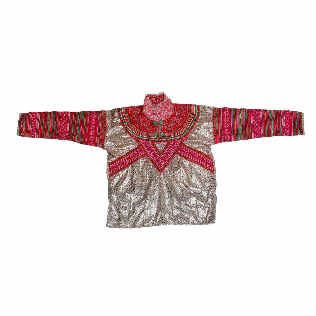 Vintage Hmong Traditional Jacket- Thailand-Apparel-Lumily-Silver-Lumily MZ Fair Trade Nena & Co Hiptipico Novica Lucia's World emporium