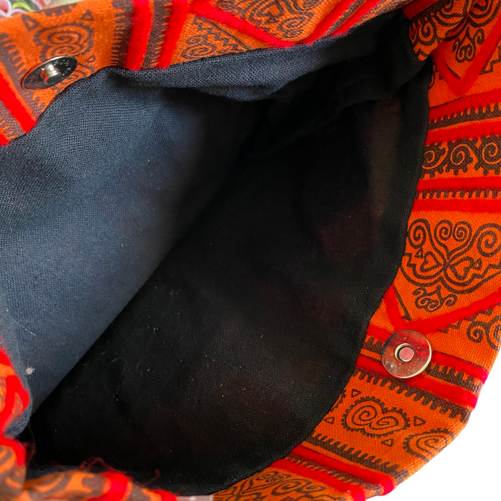 Roxy Hmong Foldover Sling Yarn Piped Crossbody Bag - Thailand-Bags-Lumily-Lumily MZ Fair Trade Nena & Co Hiptipico Novica Lucia's World emporium
