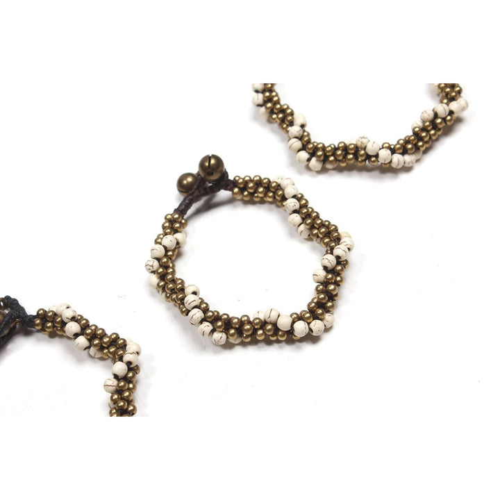 BUNDLE: Stone and Bells Bracelet Colorful Pieces - Thailand-Bracelets-Lumily-Stone & Bells 4 Pieces-Lumily MZ Fair Trade Nena & Co Hiptipico Novica Lucia's World emporium