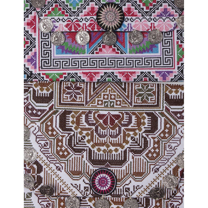 BUNDLE: Artisan Crafted Coin Embroidered Clutch Bag 5 Pieces - Thailand-Bags-Lumily-Lumily MZ Fair Trade Nena & Co Hiptipico Novica Lucia's World emporium