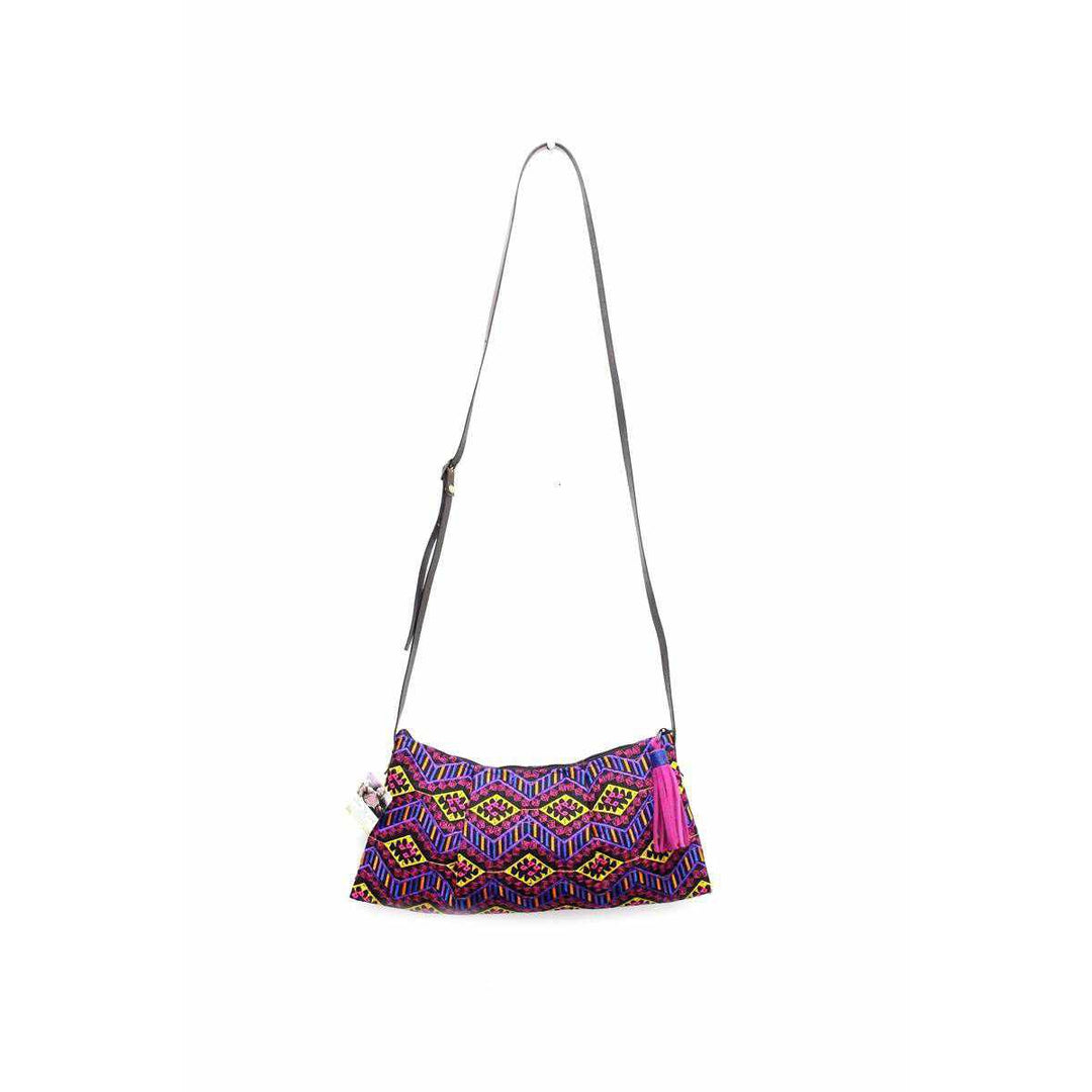 Geometric Crossbody Embroidered Bag - Thailand-Bags-Lumily-Lumily MZ Fair Trade Nena & Co Hiptipico Novica Lucia's World emporium