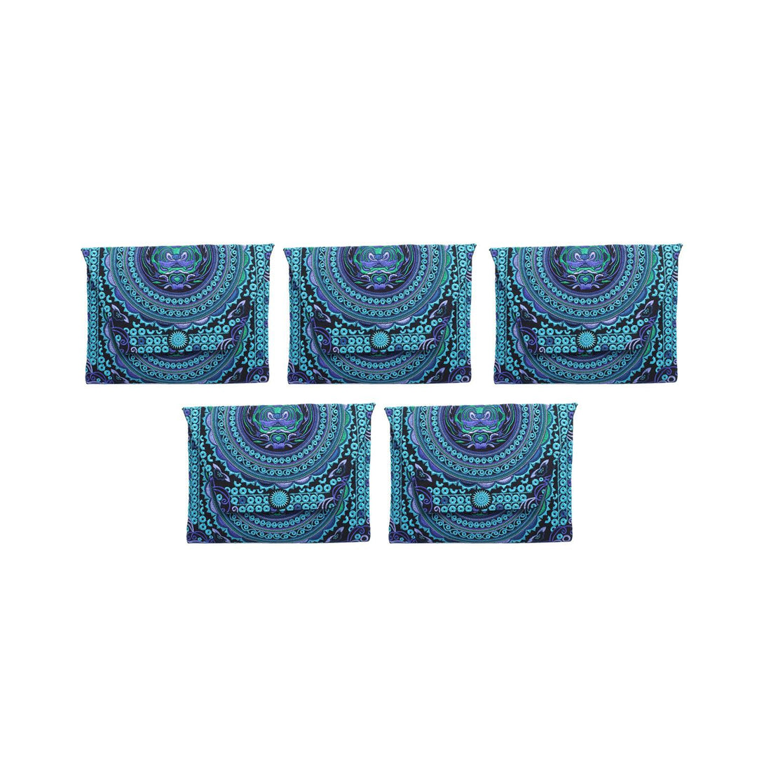 BUNDLE: Envelop Embroidered Clutch 5 Pieces - Thailand-Jewelry-Lumily-Lumily MZ Fair Trade Nena & Co Hiptipico Novica Lucia's World emporium