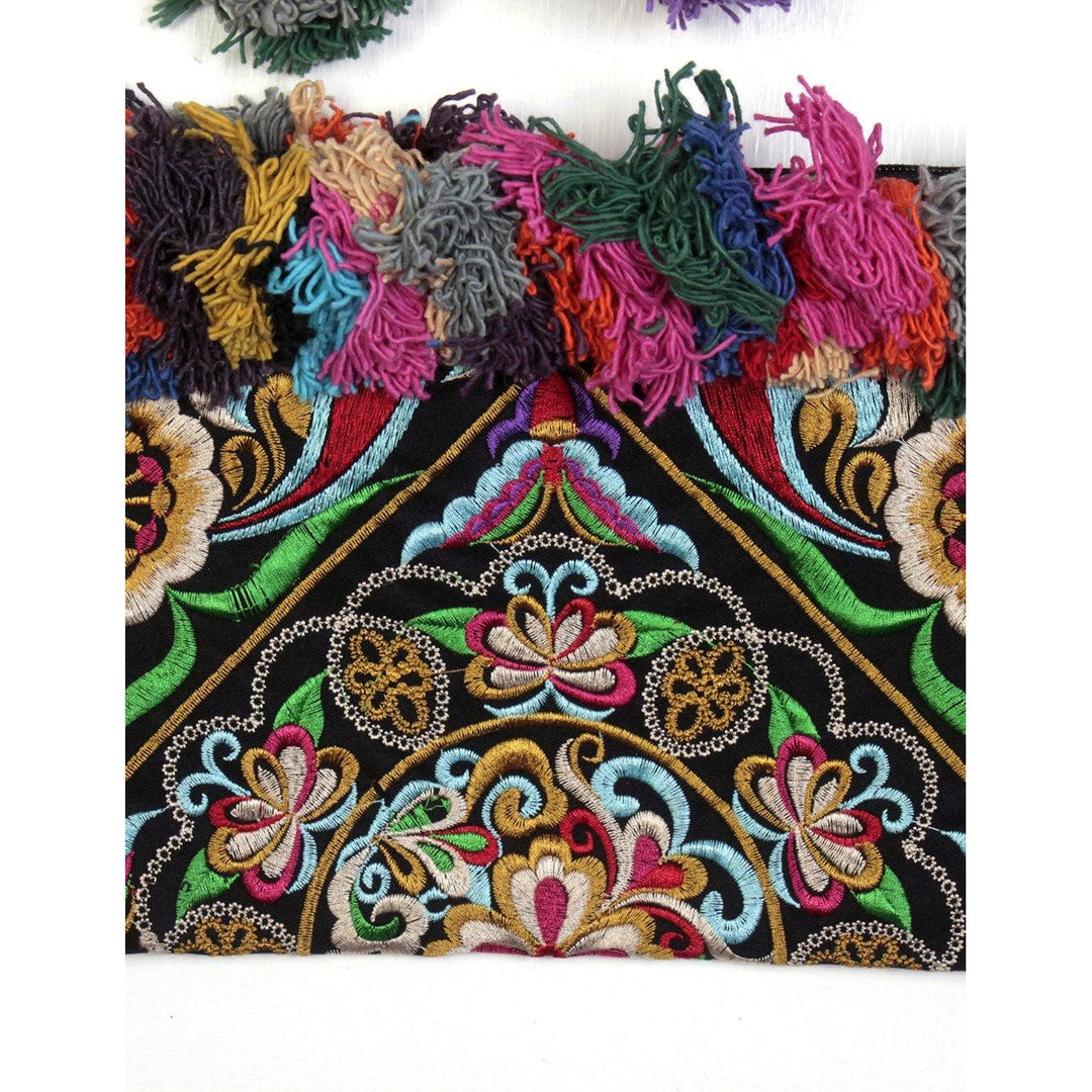BUNDLE: Embroidered Tassel Clutch Bag 3 Pieces - Thailand-Bags-Lumily-Lumily MZ Fair Trade Nena & Co Hiptipico Novica Lucia's World emporium