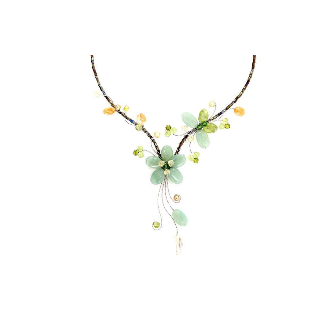 BUNDLE: Boho Flower Necklace 3 Pieces - Thailand-Jewelry-Lumily-Lumily MZ Fair Trade Nena & Co Hiptipico Novica Lucia's World emporium