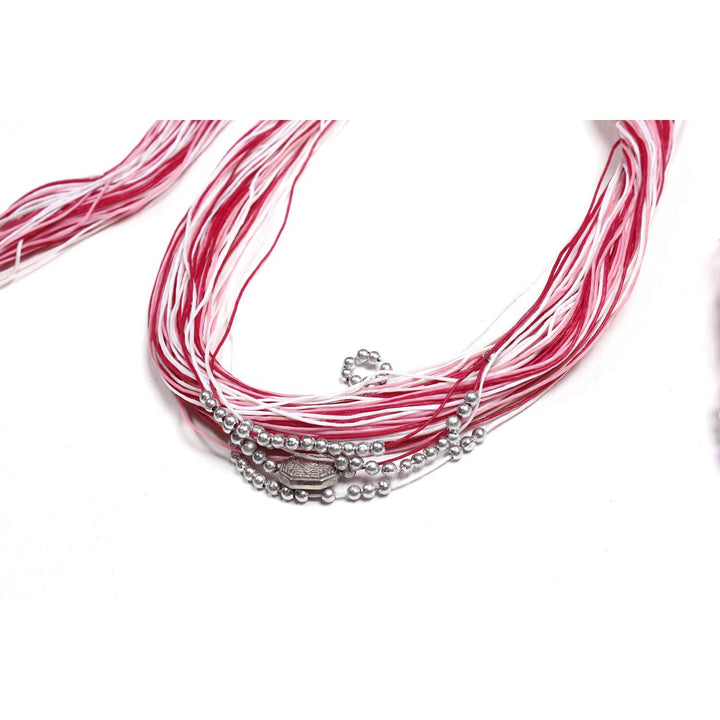 BUNDLE: Cotton Waxed String Necklace 4 & 3 Pieces - Thailand-Jewelry-Lumily-3 Piece Bundle-Lumily MZ Fair Trade Nena & Co Hiptipico Novica Lucia's World emporium