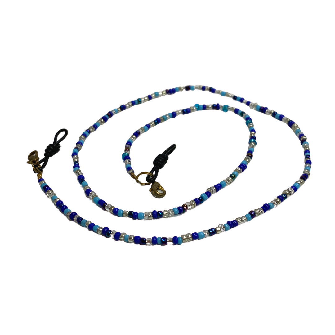 Convertible Seed Bead Sunglass Straps | Mask Chain - Thailand-Accessories-Tontor Jewelry JJ-Blue-Lumily MZ Fair Trade Nena & Co Hiptipico Novica Lucia's World emporium