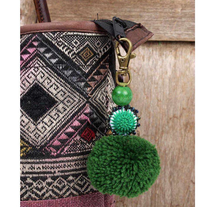 BUNDLE: Jupiter Pom Pom Zipper Pull 3 Pieces - Thailand-Accessories-Lumily-Lumily MZ Fair Trade Nena & Co Hiptipico Novica Lucia's World emporium