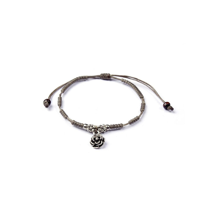 Hmong Silver .925 Charm Adjustable Bracelet - Thailand-Bracelets-Nu Shop-Grey-Lumily MZ Fair Trade Nena & Co Hiptipico Novica Lucia's World emporium