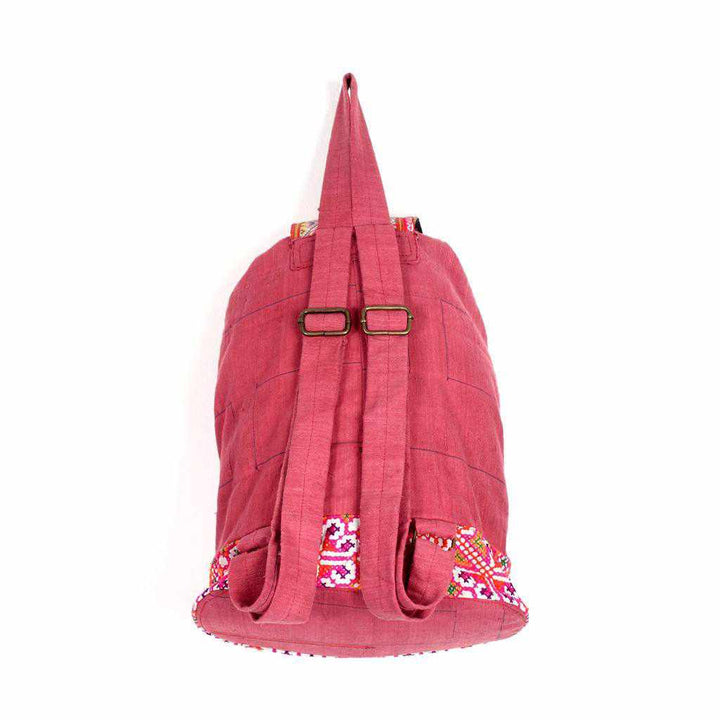 Sustainable Made Cross-Stitch Backpack- Thailand-Bags-Lumily-Lumily MZ Fair Trade Nena & Co Hiptipico Novica Lucia's World emporium