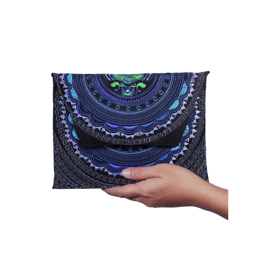 Boho Style Embroidered Clutch Bag - Thailand-Bags-Lumily-Lumily MZ Fair Trade Nena & Co Hiptipico Novica Lucia's World emporium