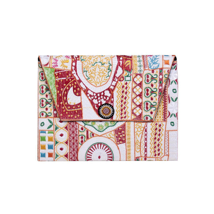 Embroidered Envelope Clutch | iPad Bag - Thailand-Bags-Lumily-Multi Colored-Lumily MZ Fair Trade Nena & Co Hiptipico Novica Lucia's World emporium