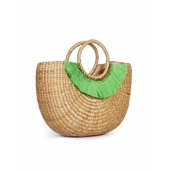 Water Hyacinth Handmade Basket Bag - Thailand-Bags-Lumily-Lumily MZ Fair Trade Nena & Co Hiptipico Novica Lucia's World emporium