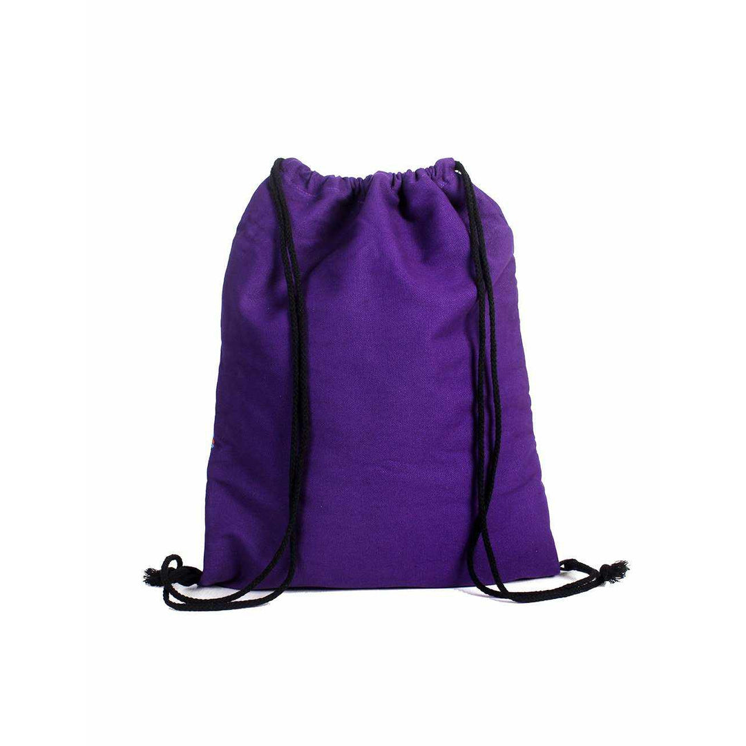 Geometric Pull-String Everyday Embroidered Backpack - Thailand-Bags-Lumily-Lumily MZ Fair Trade Nena & Co Hiptipico Novica Lucia's World emporium