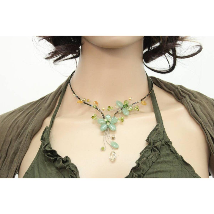 BUNDLE: Boho Flower Necklace 3 Pieces - Thailand-Jewelry-Lumily-Lumily MZ Fair Trade Nena & Co Hiptipico Novica Lucia's World emporium