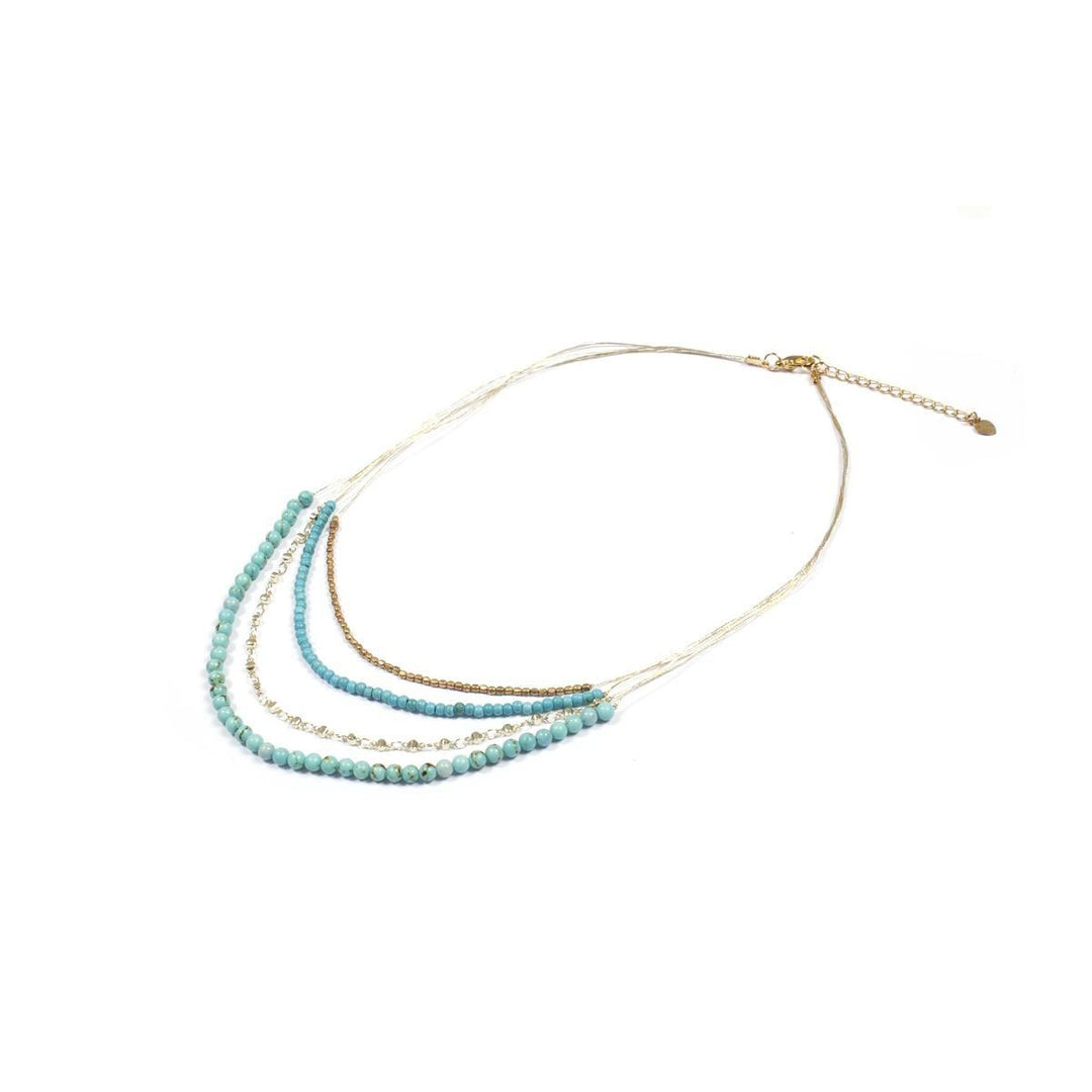Multi-Strand Beaded Necklace - Thailand-Jewelry-Lumily-Lumily MZ Fair Trade Nena & Co Hiptipico Novica Lucia's World emporium