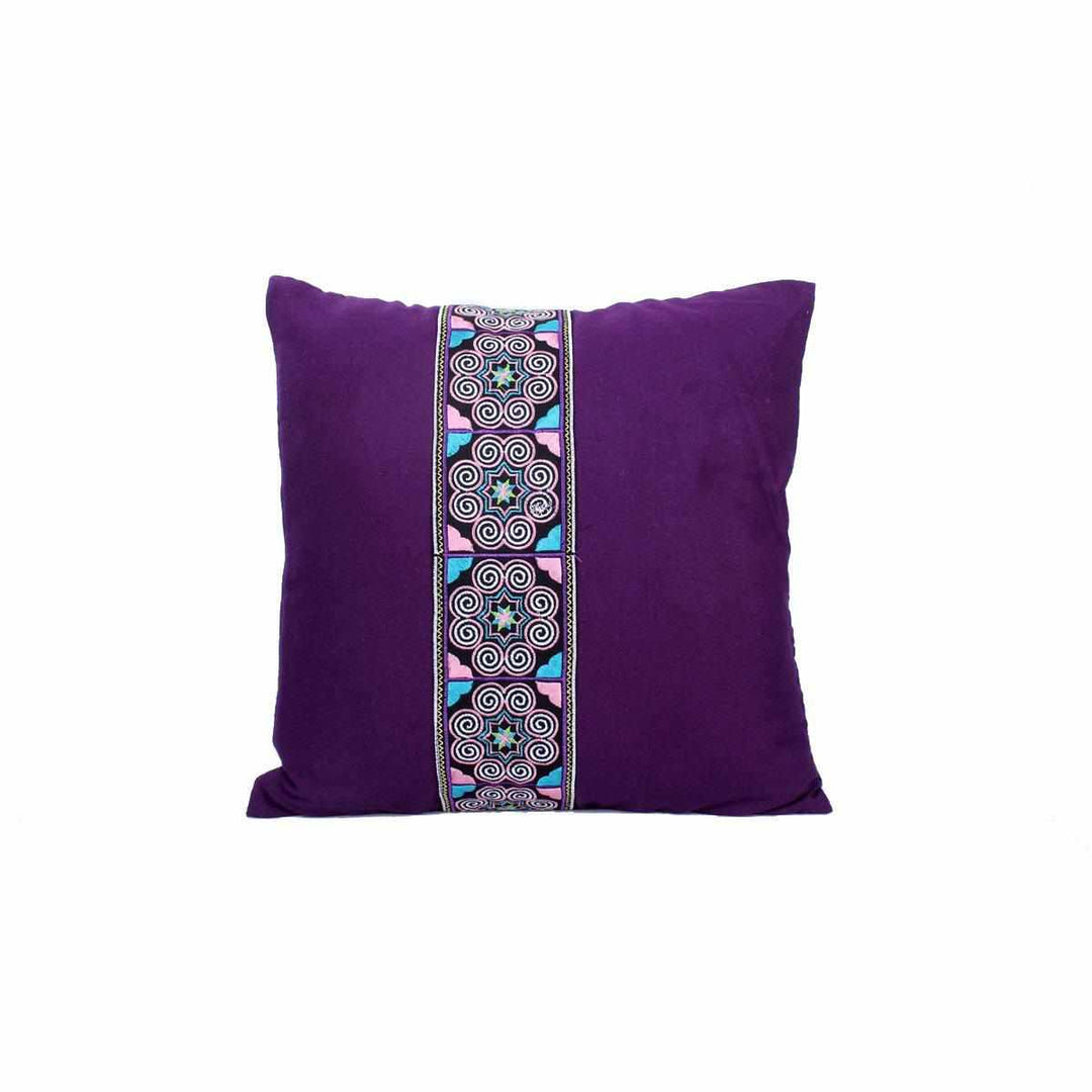 Reina Embroidered Pillow Cover - Thailand-Decor-Lumily-Lumily MZ Fair Trade Nena & Co Hiptipico Novica Lucia's World emporium