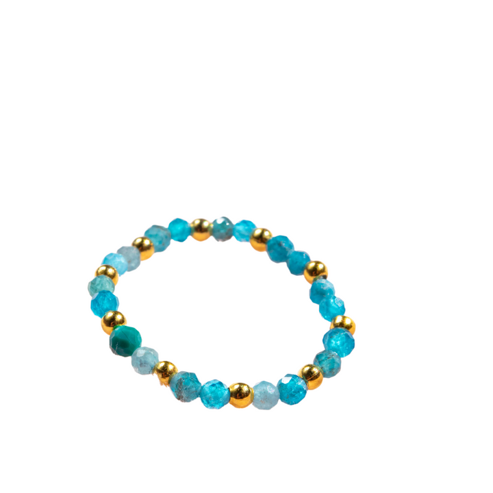 Multi-Stone Gemstone Bead Elastic Ring - Thailand-Jewelry-Arunee (Tontor - TH)-Lumily MZ Fair Trade Nena & Co Hiptipico Novica Lucia's World emporium