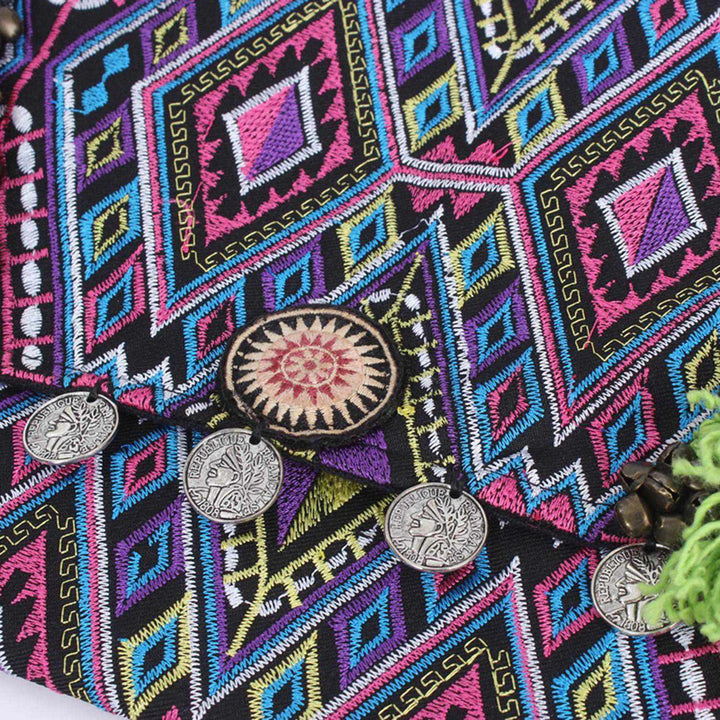 Embroidered Multi Tassel Clutch Bag | IPad Case - Thailand-Bags-Lumily-Lumily MZ Fair Trade Nena & Co Hiptipico Novica Lucia's World emporium